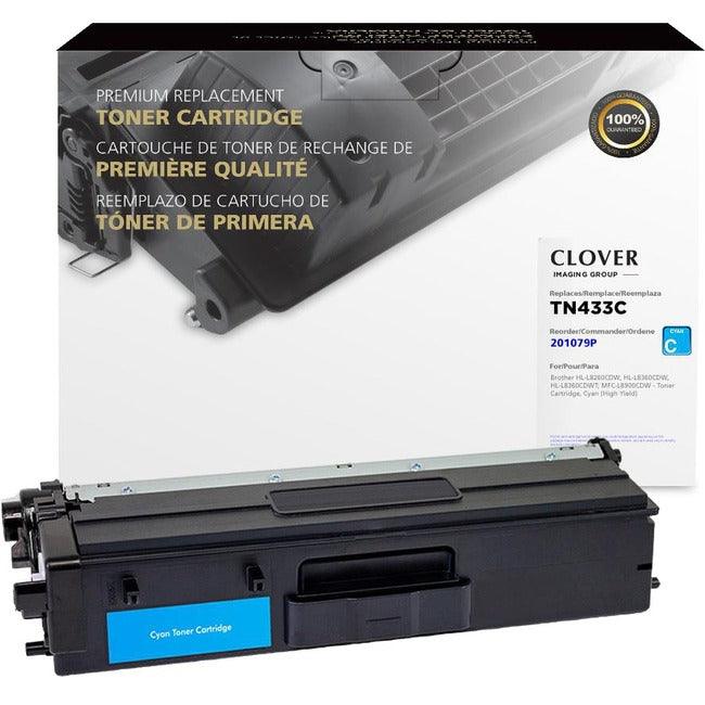 Clover Technologies Remanufactured Toner Cartridge - Alternative for Brother TN433C - Cyan