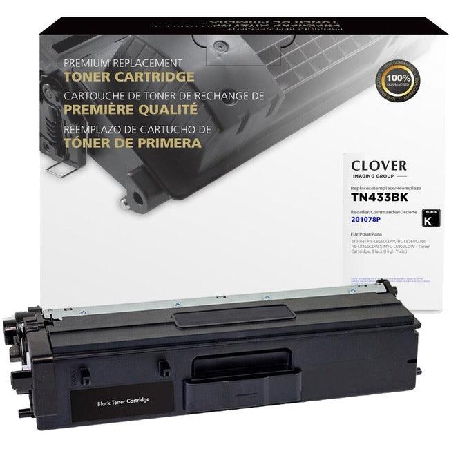 Clover Technologies Remanufactured Toner Cartridge - Alternative for Brother TN433BK - Black