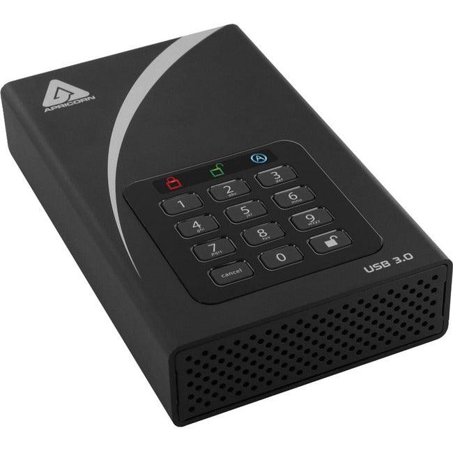 Apricorn Aegis Padlock DT ADT-3PL256-8000 8 TB Desktop Hard Drive - 3.5" External