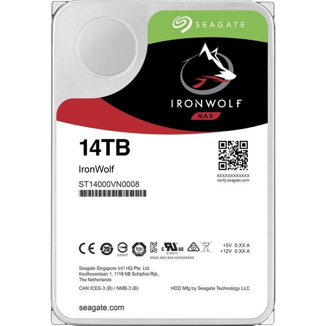 Seagate IronWolf ST14000VN0008 14 TB Hard Drive - 3.5" Internal - SATA (SATA/600)