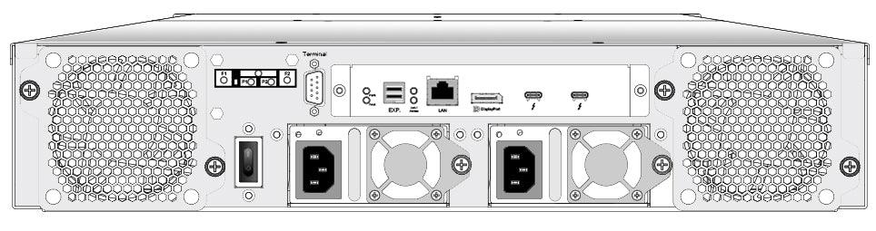 Areca Tech Dual Thunderbolt 3.0 Ports Host Interface 12-bay Raid Rackmount Subsystem, 3.5,