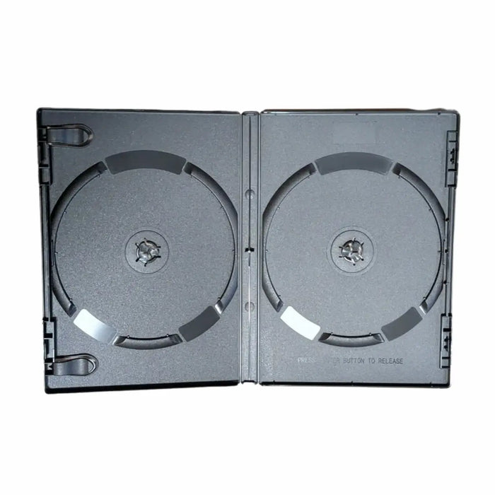 Double DVD case black side by side