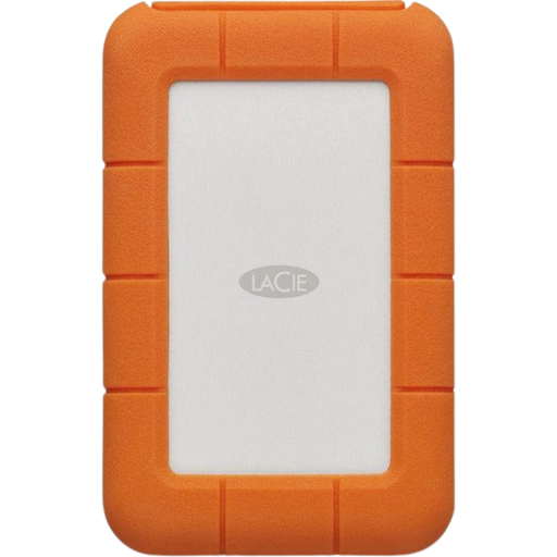 LaCie Rugged USB-C External hard drive viewed from the front