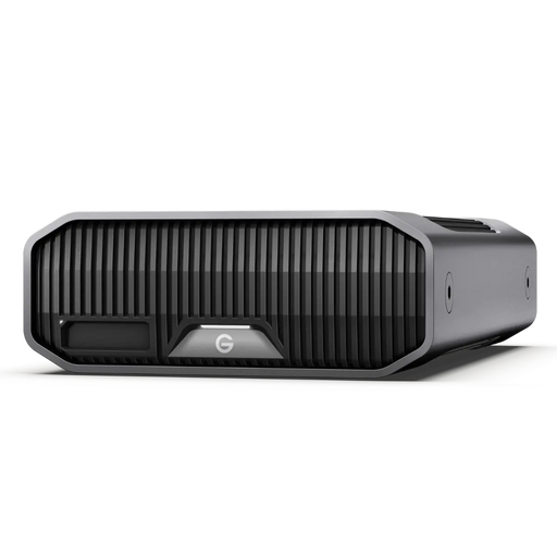 G-DRIVE PROJECT external desktop drive viewed from the front and angled to the left