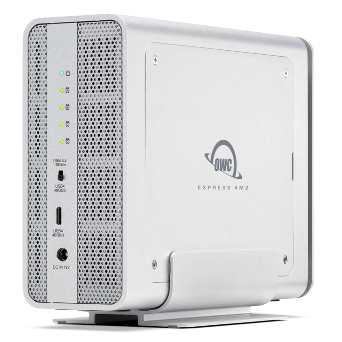 OWC Express 4M2 USB4 40Gb/s Four Slot NVMe M.2 SSD Enclosure with SoftRAID