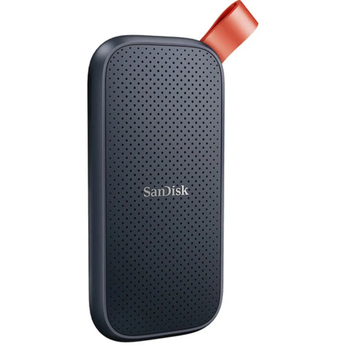 SanDisk Extreme Portable SSD viewed from the front and angled to the right