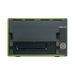 SymplyPRO XTH SAS black and green with LTO-7 tape drive in the bottom bay, viewed from the front