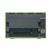 SymplyPRO XTH SAS black and green with LTO-8 tape drive in the bottom bay, viewed from the front