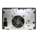SymplyPRO XTH SAS viewed from the back. showing the power switch, power cable port, SAS port and alimentation ports
