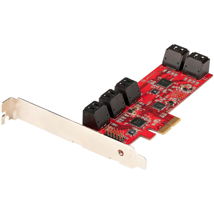 Startech Sata Iii 6gbps Pcie 2.0 X4 Card - Sata Expansion Adapter Card - 10-port Sata To