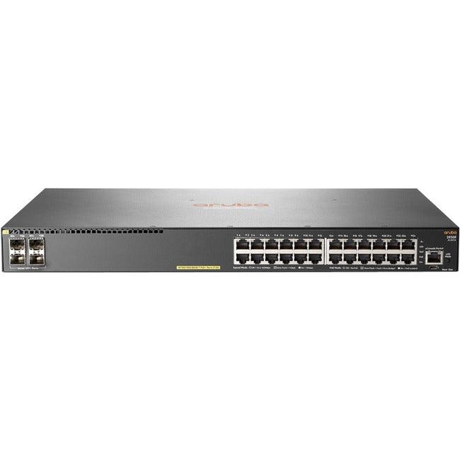 HPE Aruba 2930F 24G PoE+ 4SFP+ TAA-compliant Switch