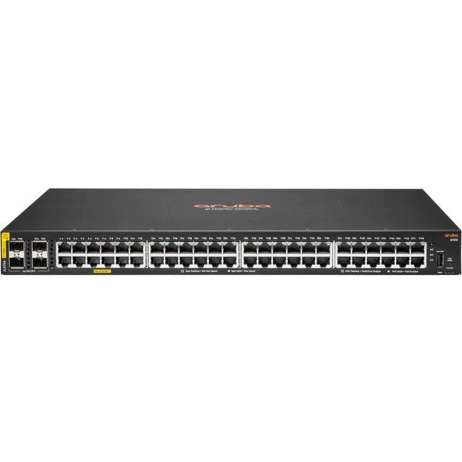 Aruba 6100 48G Class4 PoE 4SFP+ 370W Switch