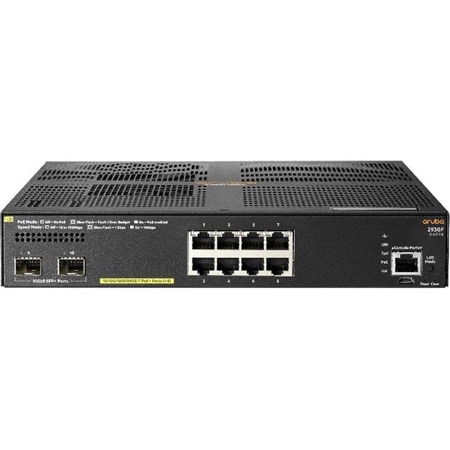 Aruba 2930F 8G PoE+ 2SFP+ TAA Switch