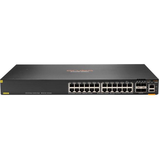 Aruba 6300F 24-port 1GbE Class 4 PoE and 4-port SFP56 Switch