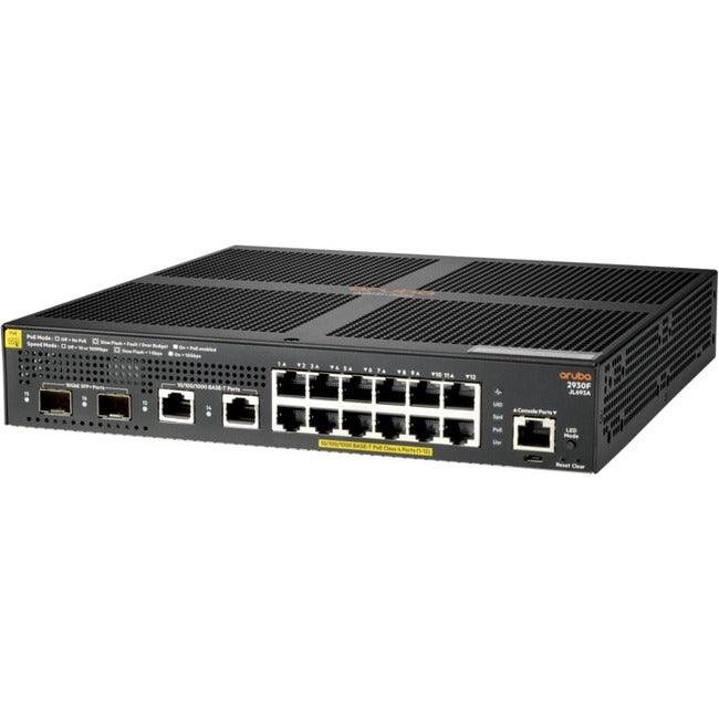 Aruba 2930F 12G PoE+ 2G/2SFP+ Switch