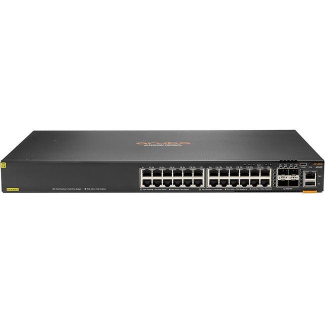 Aruba 6300F 24-port 1GbE Class 4 PoE and 4-port SFP56 Switch