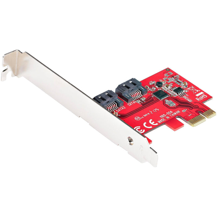 Startech Sata Iii 6gbps Pcie 2.0 X1 Card - Sata Expansion Adapter Card - 2-port Sata To P