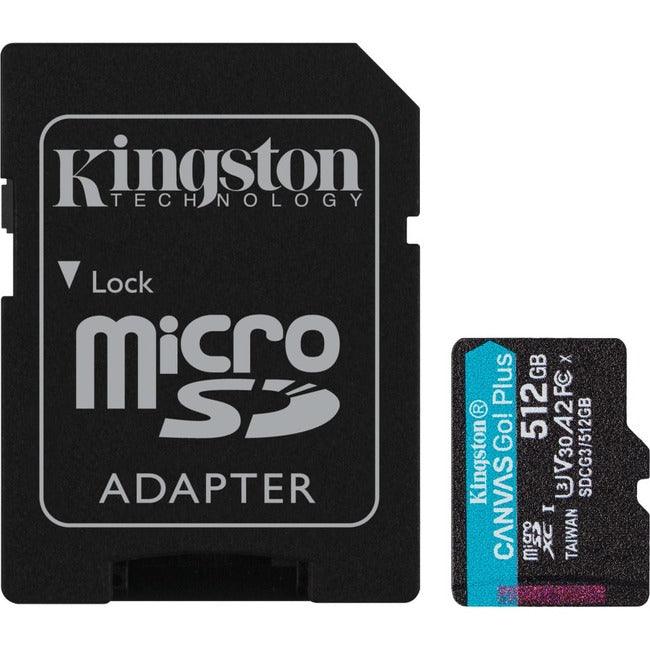 Kingston Canvas Go! Plus 512 GB Class 10/UHS-I (U3) microSDXC