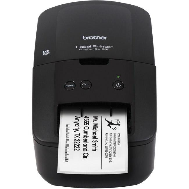 Brother QL-600 Desktop Direct Thermal Printer - Monochrome - Label Print - USB