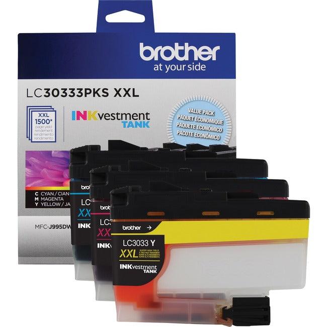 Brother LC30333PKS Ink Cartridge - Magenta, Yellow, Cyan