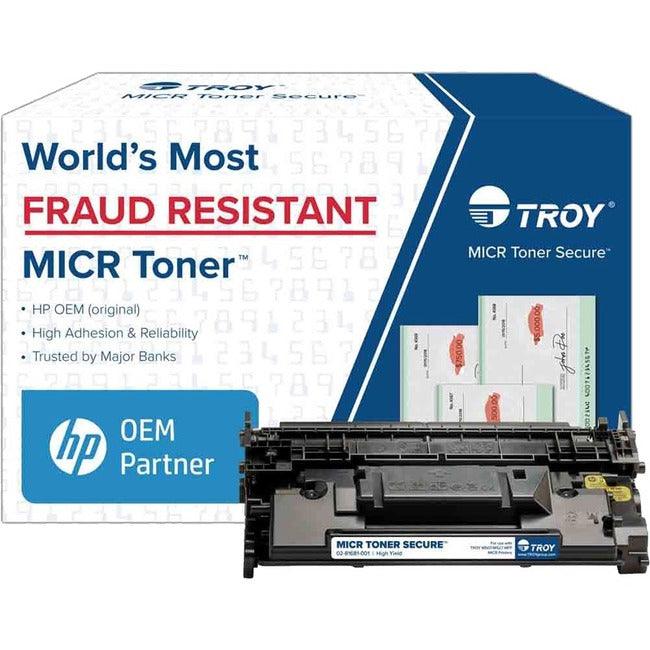 Troy Toner Secure Original MICR Toner Cartridge - Alternative for Troy, HP 89X - Black