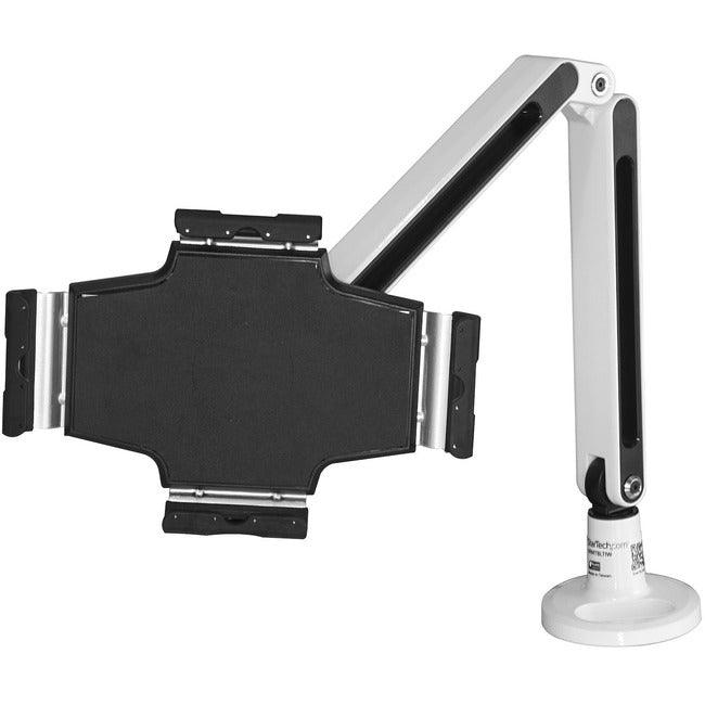 StarTech.com Desk-Mount Tablet Arm - Articulating - For 9" to 11" Tablets - iPad or Android Tablet Holder - Lockable - Steel - White