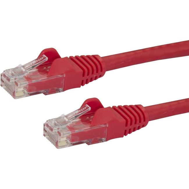 StarTech.com 6in CAT6 Ethernet Cable - Red Snagless Gigabit - 100W PoE UTP 650MHz Category 6 Patch Cord UL Certified Wiring/TIA