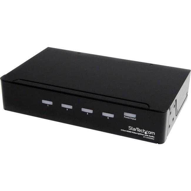 StarTech.com HDMI Splitter 1 In 4 Out - 1080p - 4 Port -Mounting Brackets - 1.3 Audio - HDMI Multi Port - HDMI Audio Splitter