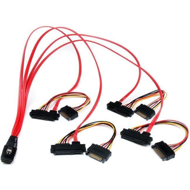 StarTech.com 50cm Internal Serial Attached SCSI Mini SAS Cable - SFF8087 to 4x SFF8482