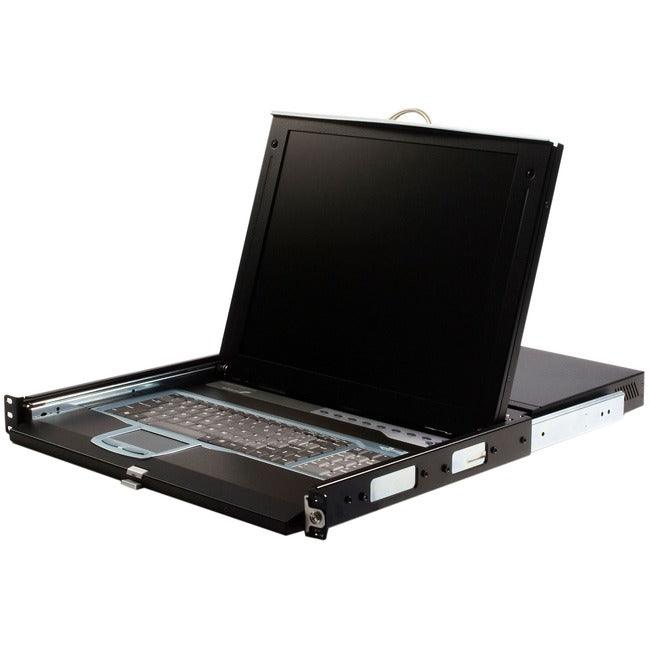 StarTech.com 1U 17" Rackmount LCD Console with 16 Port IP KVM