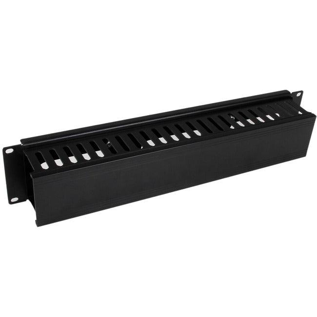 StarTech.com Panneau de gestion des câbles pour rack de gaines horizontales 2U avec couvercle
