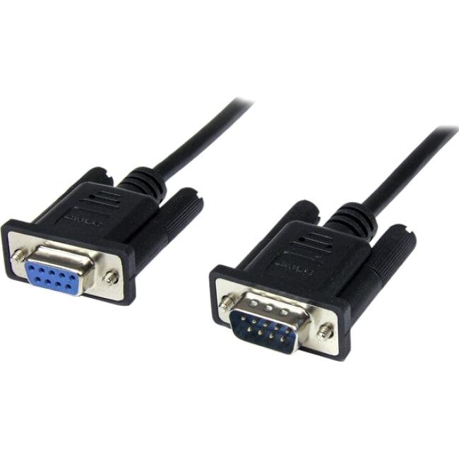 StarTech.com 1m Black DB9 RS232 Serial Null Modem Cable F/M