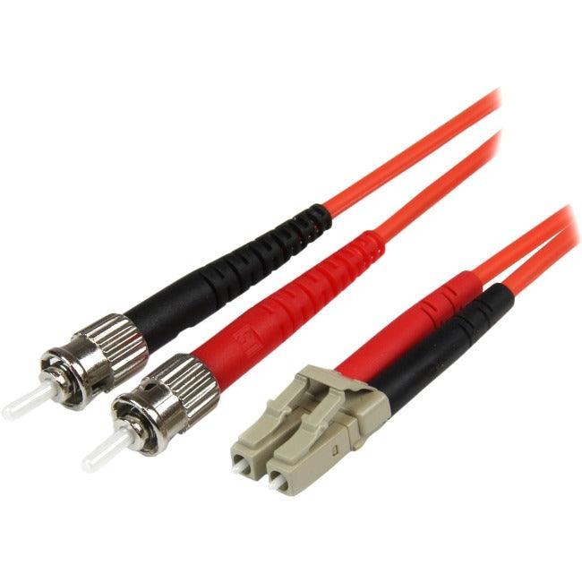 StarTech.com 2m Fiber Optic Cable - Multimode Duplex 50/125 - LSZH - LC/ST - OM2 - LC to ST Fiber Patch Cable