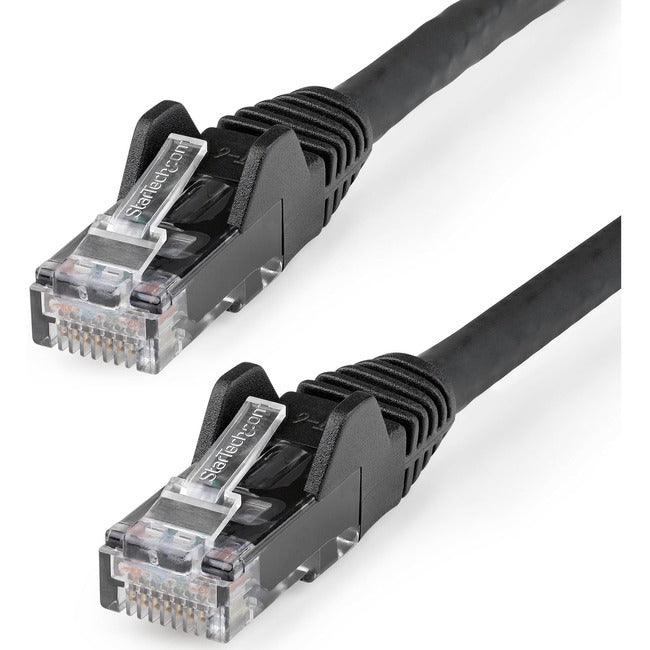 StarTech.com 3m(10ft) CAT6 Ethernet Cable, LSZH (Low Smoke Zero Halogen) 10 GbE Snagless 100W PoE UTP RJ45 Black Network Patch Cord, ETL