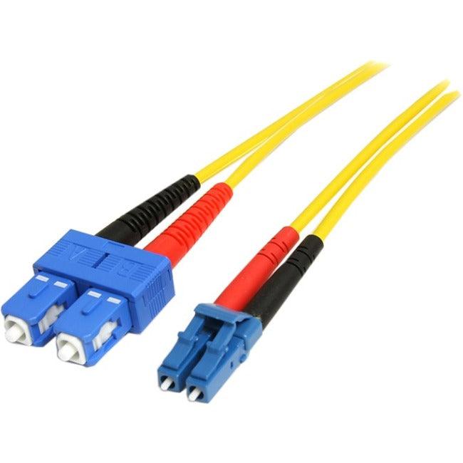 StarTech.com 1m Fiber Optic Cable - Single-Mode Duplex 9/125 - LSZH - LC/SC - OS1 - LC to SC Fiber Patch Cable