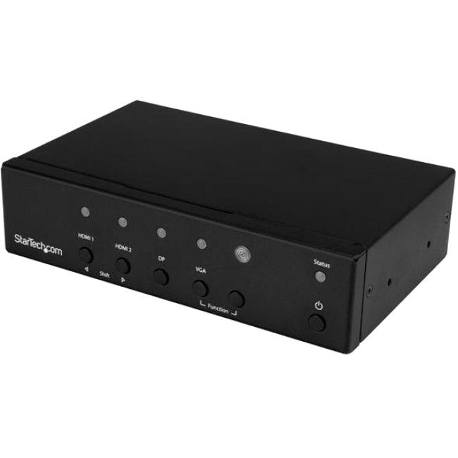 StarTech.com Multi-Input to HDMI Converter Switch - DisplayPort, VGA and Dual-HDMI to HDMI Switch - Priority and Automatic Switch - 4K