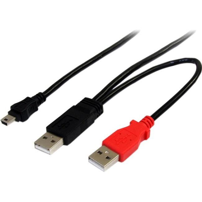 StarTech.com 6ft USB Y Cable for External Hard Drive