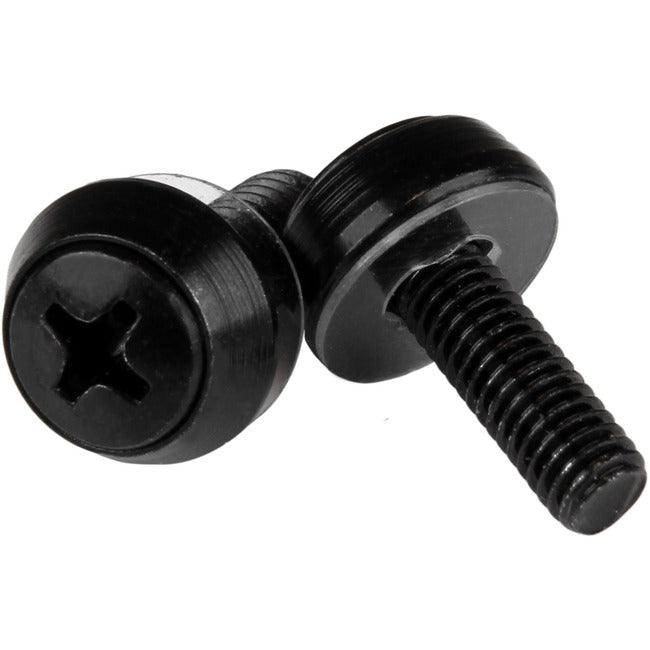 StarTech.com M5 x 12mm - Screws - 100 Pack, Black - M5 Mounting Screws for Server Rack & Cabinet