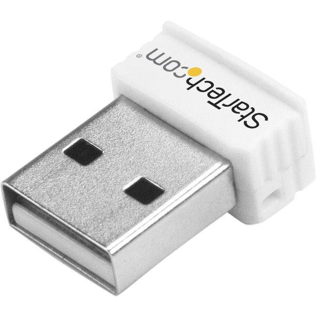 StarTech.com USB 150Mbps Mini Wireless N Network Adapter - 802.11n/g 1T1R USB WiFi Adapter - White