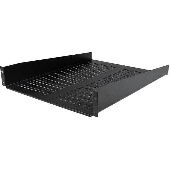 StarTech.com 2U 22in Vented Rack Mount Shelf - Fixed Server Rack Cabinet Shelf - 50lbs / 22kg