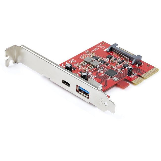 StarTech.com 2-Port 10Gbps USB-A & USB-C PCIe Card Adapter - USB 3.1 Gen 2 PCI Express Expansion Add-On Card - Windows, macOS, Linux