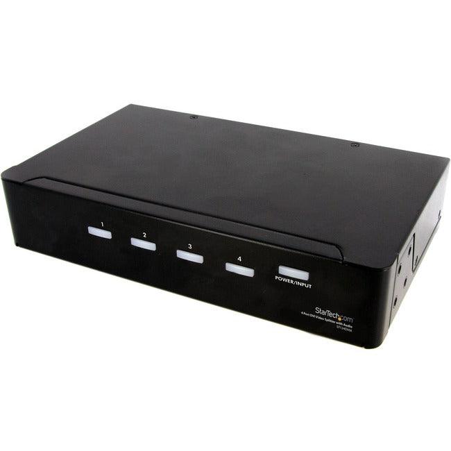 StarTech.com 4 Port DVI Video Splitter with Audio