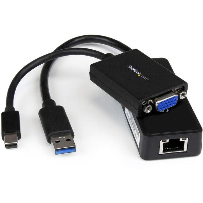 StarTech.com Lenovo ThinkPad X1 Carbon VGA and Gigabit Ethernet Adapter Kit - MDP to VGA - USB 3.0 to GbE