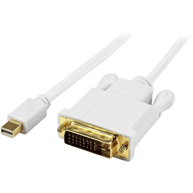 StarTech.com 3 ft Mini DisplayPort to DVI Active Adapter Converter Cable - mDP to DVI 1920x1200 - White