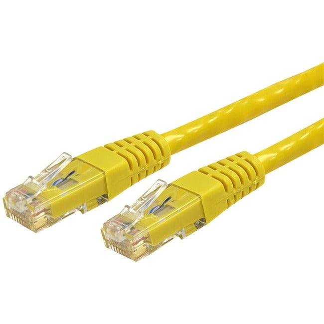 StarTech.com 7ft CAT6 Ethernet Cable - Yellow Molded Gigabit - 100W PoE UTP 650MHz - Category 6 Patch Cord UL Certified Wiring/TIA