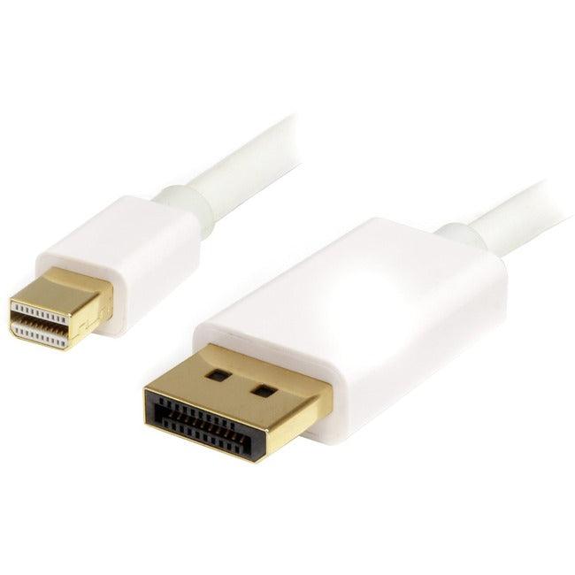 StarTech.com 3m (10 ft) White Mini DisplayPort to DisplayPort 1.2 Adapter Cable M/M - DisplayPort 4k