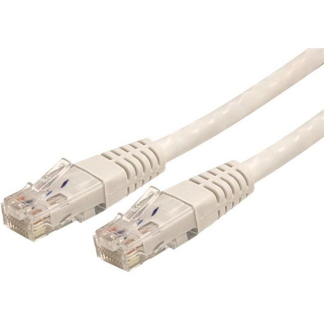 StarTech.com 25ft CAT6 Ethernet Cable - White Molded Gigabit - 100W PoE UTP 650MHz - Category 6 Patch Cord UL Certified Wiring/TIA