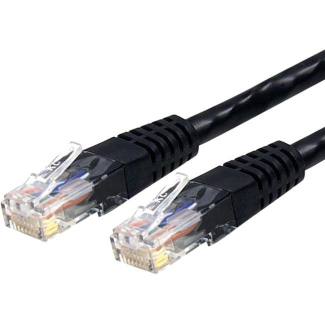 StarTech.com 25ft CAT6 Ethernet Cable - Black Molded Gigabit - 100W PoE UTP 650MHz - Category 6 Patch Cord UL Certified Wiring/TIA