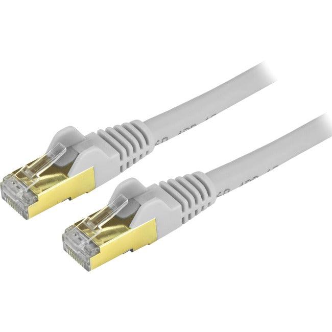 StarTech.com 7 ft CAT6a Ethernet Cable - 10 Gigabit Category 6a Shielded Snagless RJ45 100W PoE Patch Cord - 10GbE Gray UL/TIA Certified