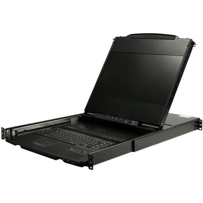 StarTech.com Dual Rail Rackmount KVM Console HD 1080p - DVI/VGA KVM w/17" LCD Monitor - 1U LCD KVM Server Rack Drawer w/Cables USB Support